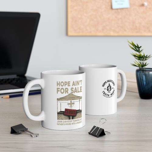 Hope Ain't for Sale Mug - Inspirational Coffee Cup, Motivational Gift, Protest Merch, Home Decor, Empowerment Drinkware